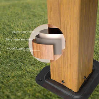 Cedarpinnacle Outdoor Hardtop Gazebo Wood Looking Frame