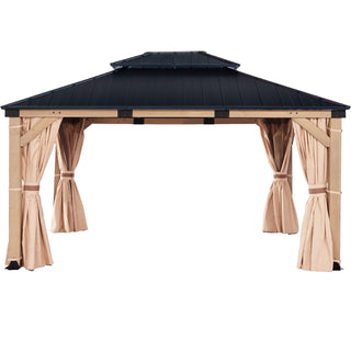Cedarfort 12x14 FT Outdoor Cedar Wood Frame Patio Gazebo