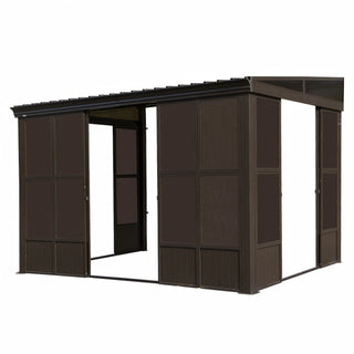 Wall Mounted Sunroom with Galvanized Steel Roof