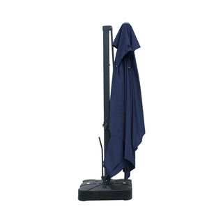 10x13 FT Aluminum Cantilever Umbrella with Base & Removable Lights