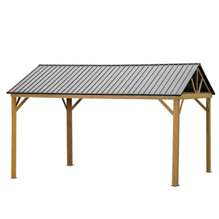 Cedarpinnacle Outdoor Hardtop Gazebo Wood Looking Frame