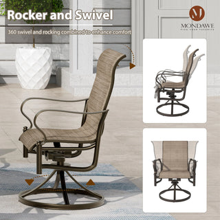7-Piece Outdoor Patio Rectangular Dining Table and Chair Set