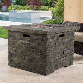 Square Mgo Fire Pit 35" 40000 BTU