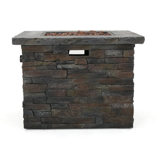 Square Mgo Fire Pit 35" 40000 BTU