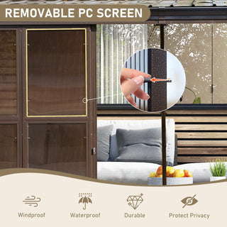 Wall Mounted Sunroom with Galvanized Steel Roof