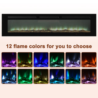 5000 Maximum BTUs Black Fan-forced Electric Heater Fireplace