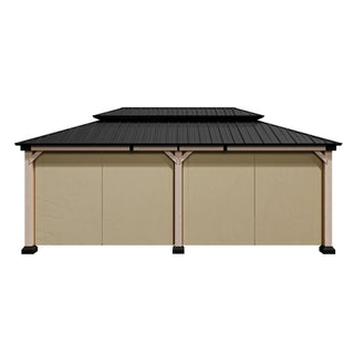 Cedarfort 12x20 FT Outdoor Patio Gazebo with Cedar Wood Frame