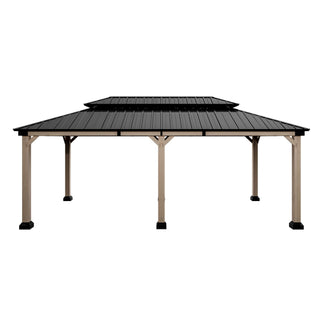 Cedarfort 12x20 FT Outdoor Patio Gazebo with Cedar Wood Frame