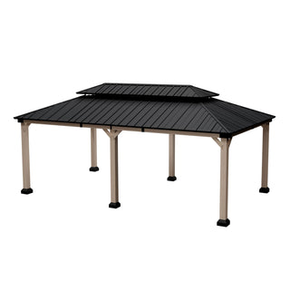 Cedarfort 12x20 FT Outdoor Patio Gazebo with Cedar Wood Frame