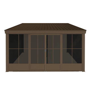 Wall Mounted Sunroom with Galvanized Steel Roof