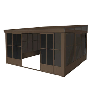 Wall Mounted Sunroom with Galvanized Steel Roof