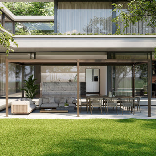 Aluminum Louvered Pergola with Adjustable Roof