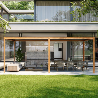 Aluminum Louvered Pergola with Adjustable Roof
