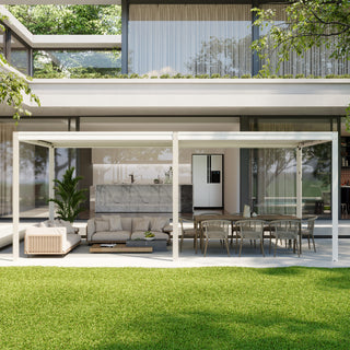 Aluminum Louvered Pergola with Adjustable Roof