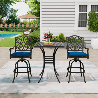 Patio Bistro Set Cast Aluminum 3-Piece