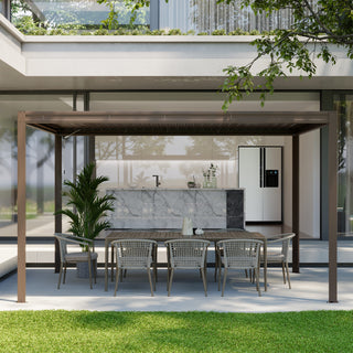 Aluminum Louvered Pergola with Adjustable Roof