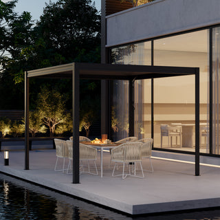Aluminum Louvered Pergola with Adjustable Roof