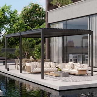 Aluminum Louvered Pergola with Adjustable Roof