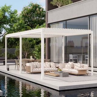 Aluminum Louvered Pergola with Adjustable Roof