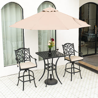 Patio Bistro Set Cast Aluminum 3-Piece