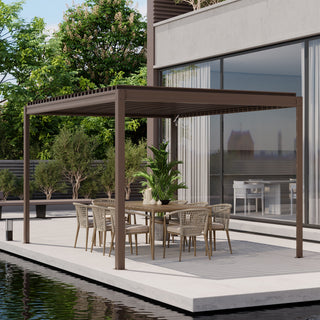 Aluminum Louvered Pergola with Adjustable Roof