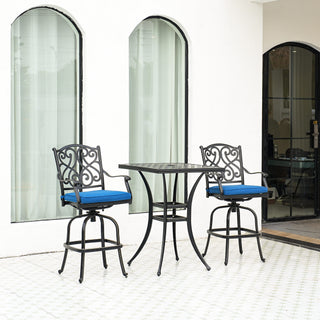 Patio Bistro Set Cast Aluminum 3-Piece