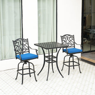 Patio Bistro Set Cast Aluminum 3-Piece