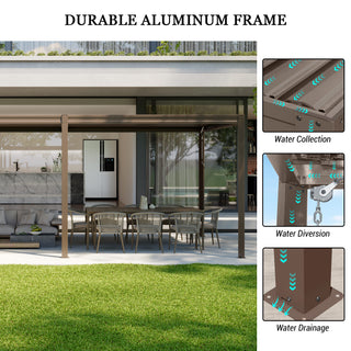 Aluminum Louvered Pergola with Adjustable Roof
