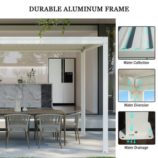 Aluminum Louvered Pergola with Adjustable Roof