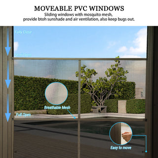 Wall Mounted Sunroom with Galvanized Steel Roof