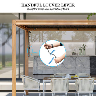 Aluminum Louvered Pergola with Adjustable Roof