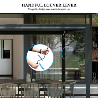 Aluminum Louvered Pergola with Adjustable Roof