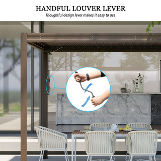 Aluminum Louvered Pergola with Adjustable Roof