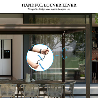 Aluminum Louvered Pergola with Adjustable Roof