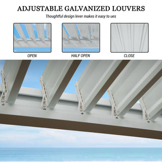 Aluminum Louvered Pergola with Adjustable Roof