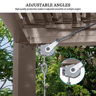 Aluminum Louvered Pergola with Adjustable Roof
