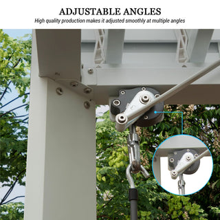 Aluminum Louvered Pergola with Adjustable Roof