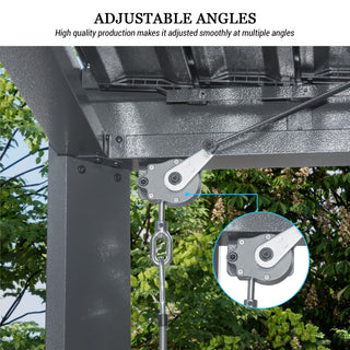 Aluminum Louvered Pergola with Adjustable Roof