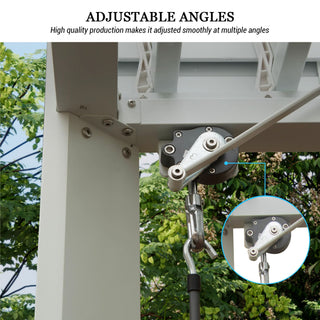 Aluminum Louvered Pergola with Adjustable Roof