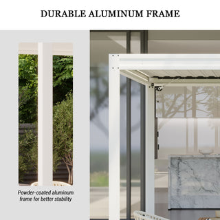 Aluminum Louvered Pergola with Adjustable Roof