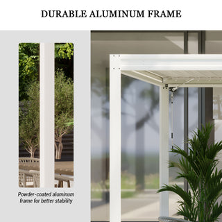 Aluminum Louvered Pergola with Adjustable Roof