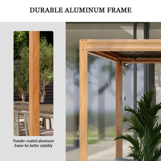 Aluminum Louvered Pergola with Adjustable Roof