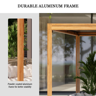 Aluminum Louvered Pergola with Adjustable Roof