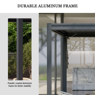 Aluminum Louvered Pergola with Adjustable Roof