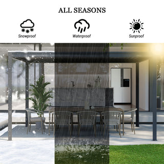 Aluminum Louvered Pergola with Adjustable Roof