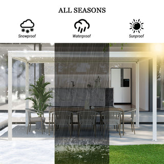 Aluminum Louvered Pergola with Adjustable Roof
