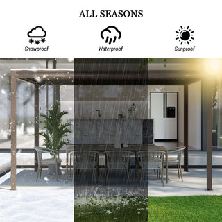 Aluminum Louvered Pergola with Adjustable Roof