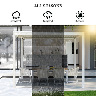 Aluminum Louvered Pergola with Adjustable Roof