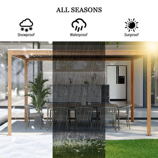 Aluminum Louvered Pergola with Adjustable Roof
