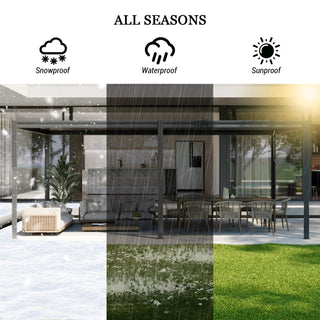 Aluminum Louvered Pergola with Adjustable Roof